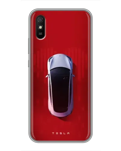 Чехол для Xiaomi Redmi 9A с картинкой «Tesla Top View»