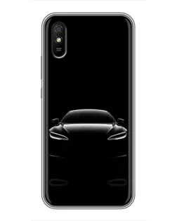 Чехол для Xiaomi Redmi 9A с картинкой «Силуэт Tesla Night»