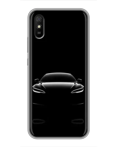 Чехол для Xiaomi Redmi 9A с картинкой «Силуэт Tesla Night»