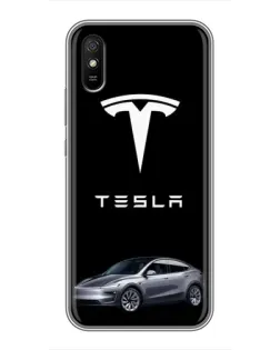 Чехол для Xiaomi Redmi 9A с картинкой «Tesla Model Y»