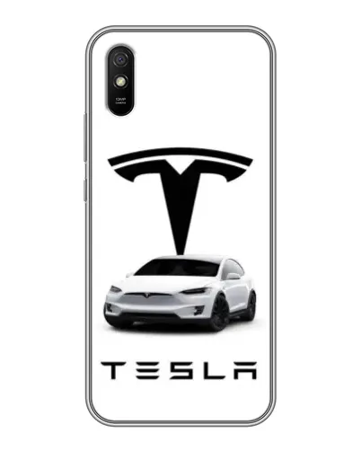 Чехол для Xiaomi Redmi 9A с картинкой «Tesla White Style»