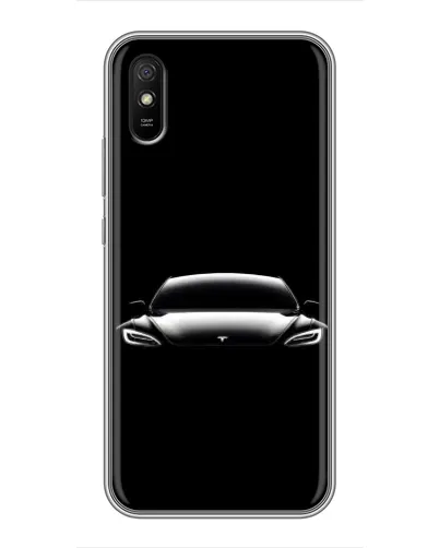 Чехол для Xiaomi Redmi 9A с картинкой «Фары Tesla Night»