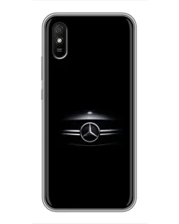 Чехол для Xiaomi Redmi 9A с картинкой «Mercedes — абстрактные линии»