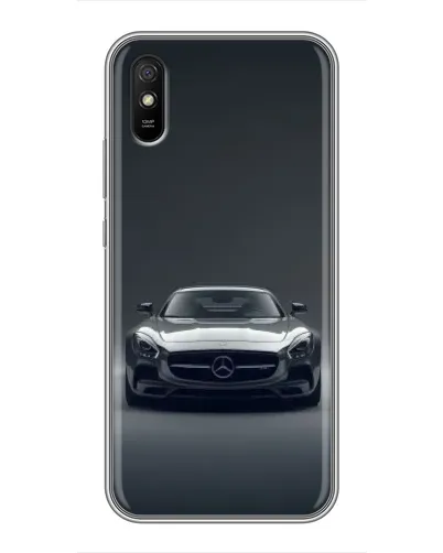 Чехол для Xiaomi Redmi 9A с картинкой «Mercedes на черном»
