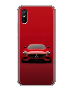 Чехол для Xiaomi Redmi 9A с картинкой «Красный Mercedes AMG»