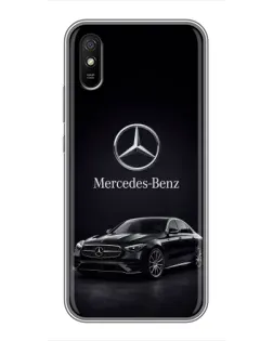 Чехол для Xiaomi Redmi 9A с картинкой «Mercedes — решетка радиатора»