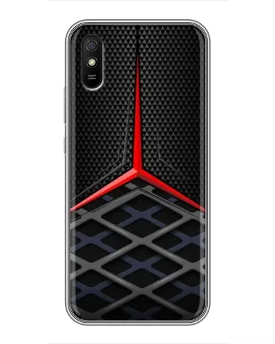 Чехол для Xiaomi Redmi 9A с картинкой «Mercedes Carbon Grid»