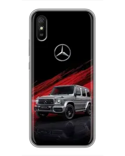 Чехол для Xiaomi Redmi 9A с картинкой «Mercedes G-Class красный»