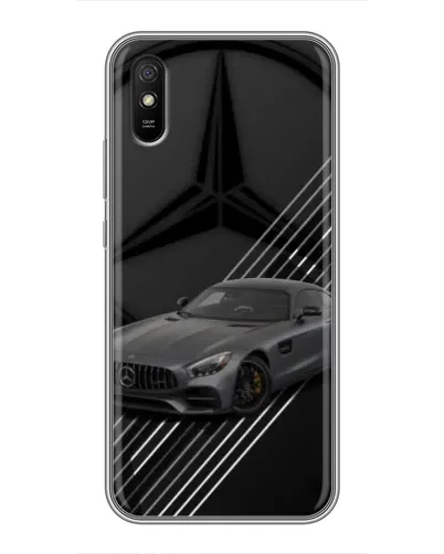 Чехол для Xiaomi Redmi 9A с картинкой «Mercedes AMG — графика»