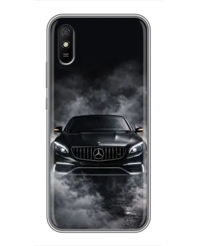 Чехол для Xiaomi Redmi 9A с картинкой «Mercedes в дыму»