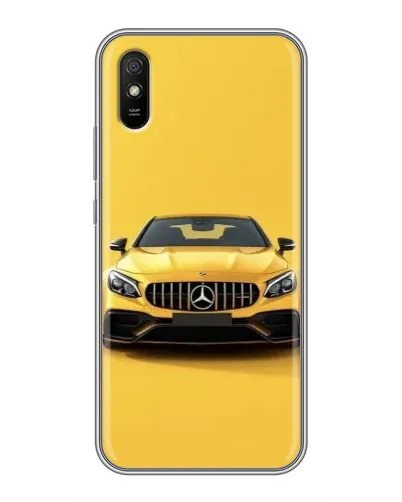 Чехол для Xiaomi Redmi 9A с картинкой «Желтый Mercedes GT»