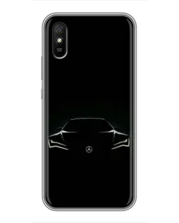 Чохол для Xiaomi Redmi 9A з картинкою «Mercedes — силует авто» Чохол для Xiaomi Redmi 9A з картинкою «Mercedes — силует авто»