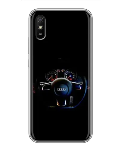 Чехол для Xiaomi Redmi 9A с картинкой «Салон Audi — руль» Чехол для Xiaomi Redmi 9A с картинкой «Салон Audi — руль»