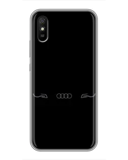 Чехол для Xiaomi Redmi 9A с картинкой «Audi — световой подпись»