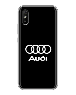 Чехол для Xiaomi Redmi 9A с картинкой «Классическое лого Audi»