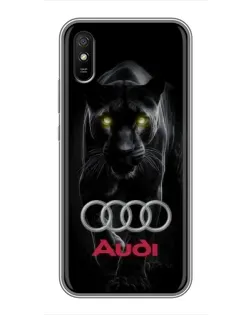 Чехол для Xiaomi Redmi 9A с картинкой «Пантера и Audi»