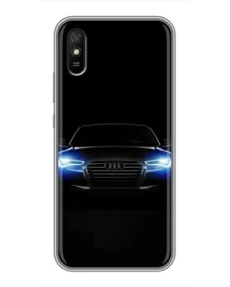 Чехол для Xiaomi Redmi 9A с картинкой «Audi в неоне»