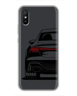 Чехол для Xiaomi Redmi 9A с картинкой «Задняя часть Audi — арт»