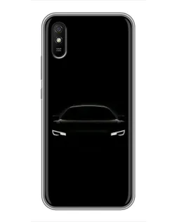 Чехол для Xiaomi Redmi 9A с картинкой «Взгляд Audi в темноте»