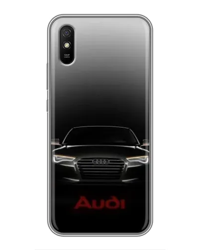 Чехол для Xiaomi Redmi 9A с картинкой «Audi — градиентный контур» Чехол для Xiaomi Redmi 9A с картинкой «Audi — градиентный контур»