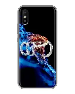 Чехол для Xiaomi Redmi 9A с картинкой «Энергия лого Audi»