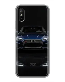 Чехол для Xiaomi Redmi 9A с картинкой «Audi — ночное отражение»