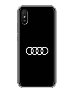 Чехол для Xiaomi Redmi 9A с картинкой «Audi White Logo»