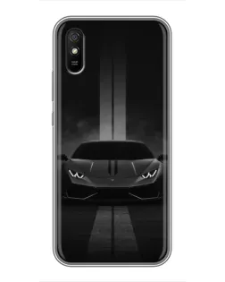 Чехол для Xiaomi Redmi 9A с картинкой «Lamborghini симметрия дорог»