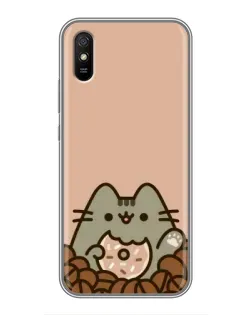 Чехол для Xiaomi Redmi 9A с картинкой «Кофейный Пушин»