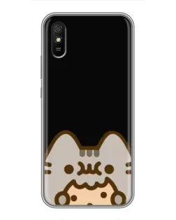 Чехол для Xiaomi Redmi 9A с картинкой «Пушин на черном»