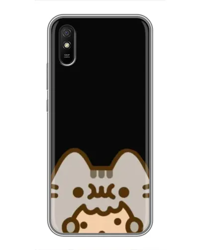 Чехол для Xiaomi Redmi 9A с картинкой «Пушин на черном»