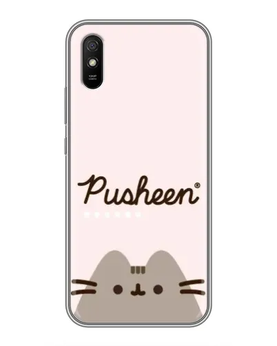 Чехол для Xiaomi Redmi 9A с картинкой «Pusheen логотип»