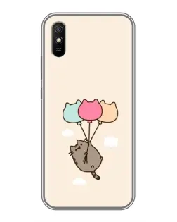 Чехол для Xiaomi Redmi 9A с картинкой «Пушин на шариках»