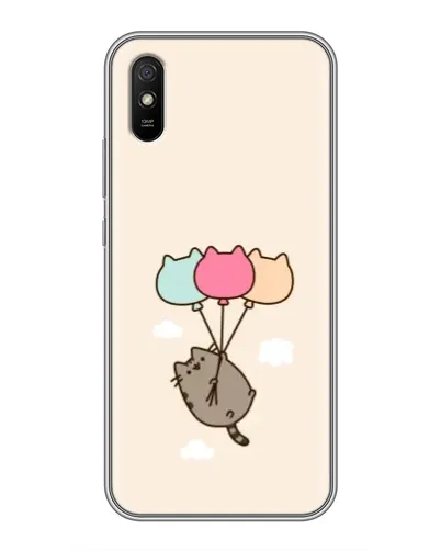 Чехол для Xiaomi Redmi 9A с картинкой «Пушин на шариках»