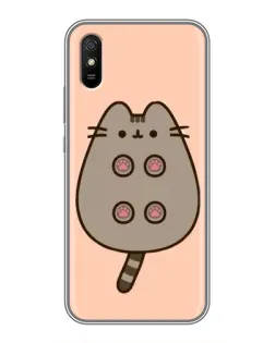 Чехол для Xiaomi Redmi 9A с картинкой «Пушин пузиком кверху»
