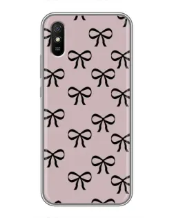 Чехол для Xiaomi Redmi 9A с картинкой «Черные бантики»
