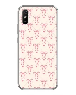 Чехол для Xiaomi Redmi 9A с картинкой «Розовые бантики Coquette»