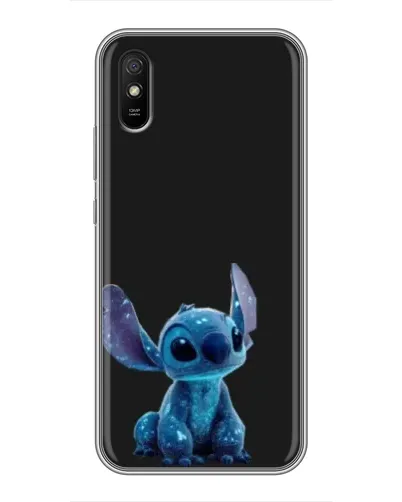 Чехол для Xiaomi Redmi 9A с картинкой «Стич на черном»