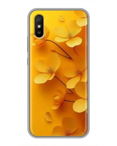 Чехол для Xiaomi Redmi 9A с картинкой «Золотые лепестки»