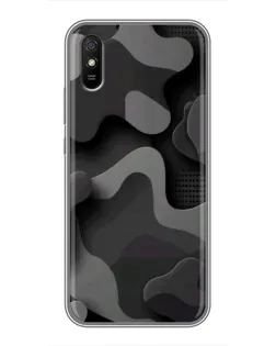 Чохол для Xiaomi Redmi 9A з картинкою «Темний абстрактний камуфляж»