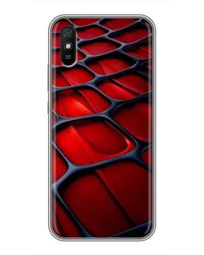 Чехол для Xiaomi Redmi 9A с картинкой «Красная глянцевая сетка» Чехол для Xiaomi Redmi 9A с картинкой «Красная глянцевая сетка»