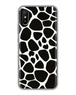 Чехол для Xiaomi Redmi 9A с картинкой «Черно-белый жираф»