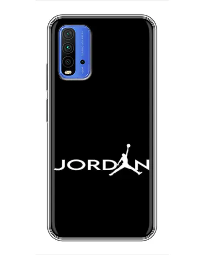 Чохол для Xiaomi Redmi 9T з картинкою «Jordan White Logo»