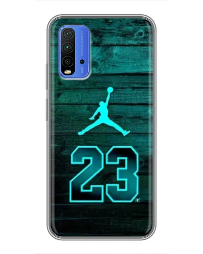 Чохол для Xiaomi Redmi 9T з картинкою «Jordan Cyan 23»