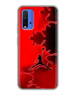 Чохол для Xiaomi Redmi 9T з картинкою «Jordan Red Smoke»