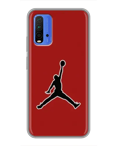 Чохол для Xiaomi Redmi 9T з картинкою «Jordan Red Back»