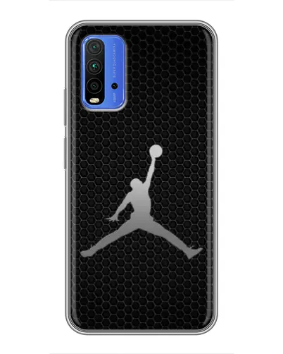 Чохол для Xiaomi Redmi 9T з картинкою «Jordan Dark Carbon»