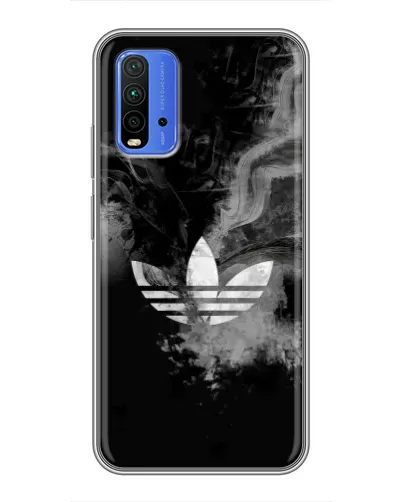 Чохол для Xiaomi Redmi 9T з картинкою «Абстрактний дим Adidas»