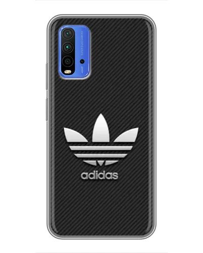 Чохол для Xiaomi Redmi 9T з картинкою «Adidas Карбонова текстура»