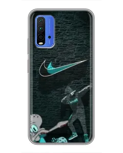 Чохол для Xiaomi Redmi 9T з картинкою «Спортивний арт Nike»